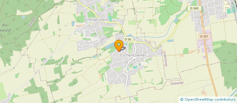localisation de l'entreprise MONSIEUR JEAN FRANCOIS DUBUC  ESCHENTZWILLER