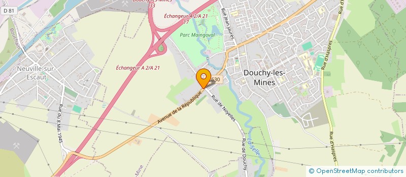 localisation de l'entreprise MONSIEUR JEAN FRANCOIS DUDEK à DOUCHY-LES-MINES