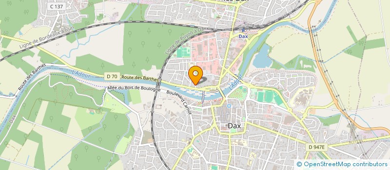 localisation de l'entreprise MONSIEUR JEAN FRANCOIS DUDON  DAX