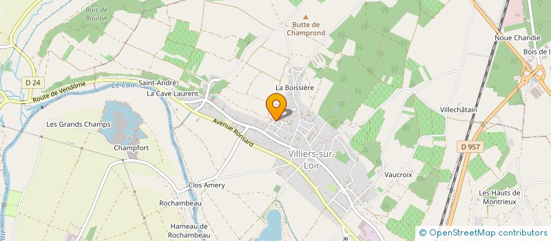 localisation de l'entreprise MONSIEUR JEAN FRANCOIS DUFLOS  VILLIERS-SUR-LOIR