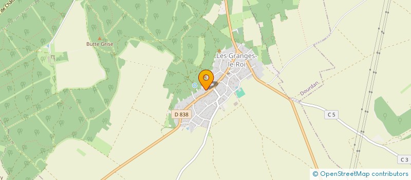 localisation de l'entreprise MONSIEUR JEAN FRANCOIS DUFRAISSE à LES GRANGES-LE-ROI