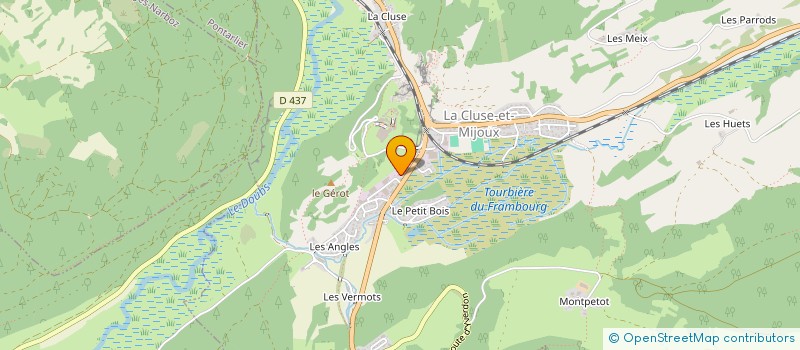 localisation de l'entreprise MONSIEUR JEAN-FRANCOIS DUMEZ  LA CLUSE-ET-MIJOUX