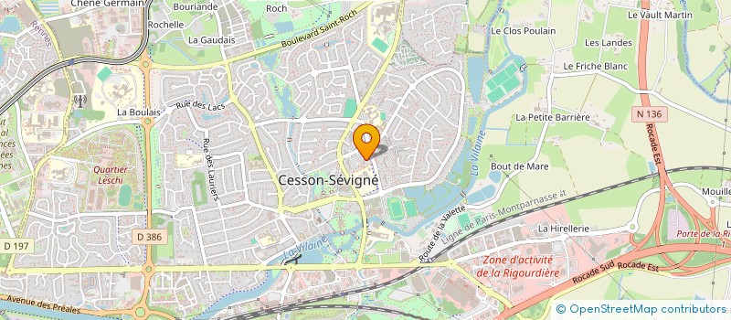 localisation de l'entreprise MONSIEUR JEAN-FRANCOIS DURAND  CESSON-SEVIGNE