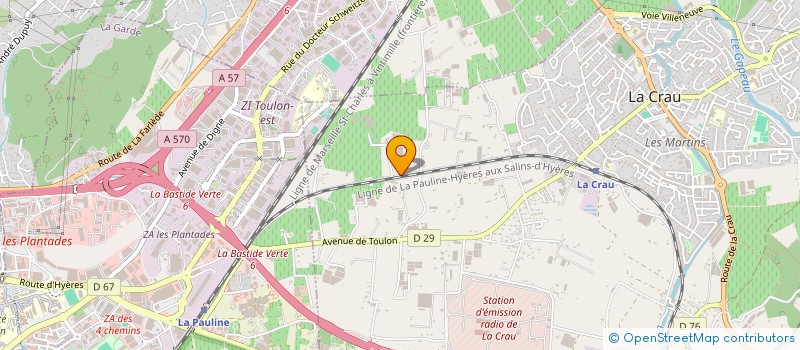 localisation de l'entreprise MONSIEUR JEAN-FRANCOIS ENAULT  LA CRAU