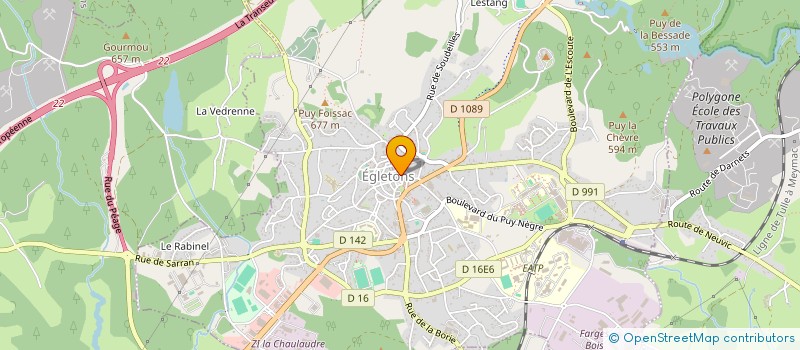 localisation de l'entreprise MONSIEUR JEAN-FRANCOIS ENSERGUEIX  GRANDSAIGNE