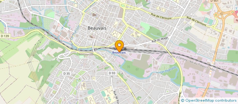 localisation de l'entreprise MONSIEUR JEAN-FRANCOIS EVEN  BEAUVAIS