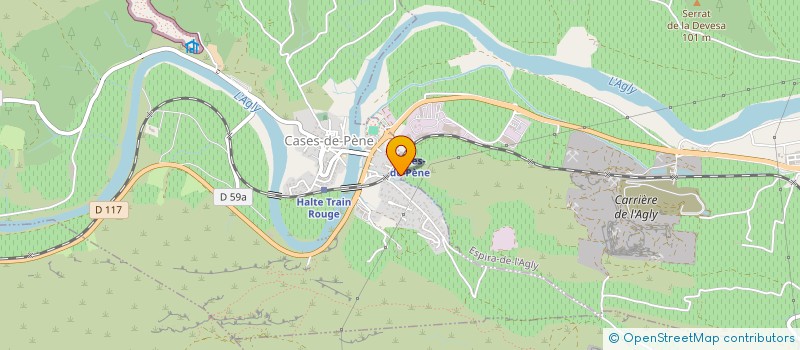 localisation de l'entreprise MONSIEUR JEAN FRANCOIS FABRE  CASES-DE-PENE