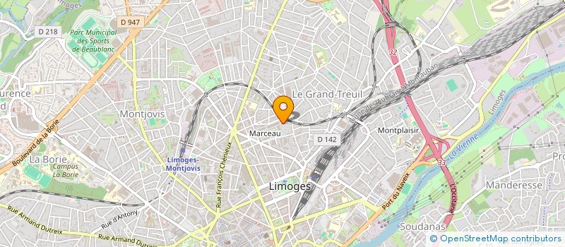 localisation de l'entreprise MONSIEUR JEAN FRANCOIS FANTON à LIMOGES