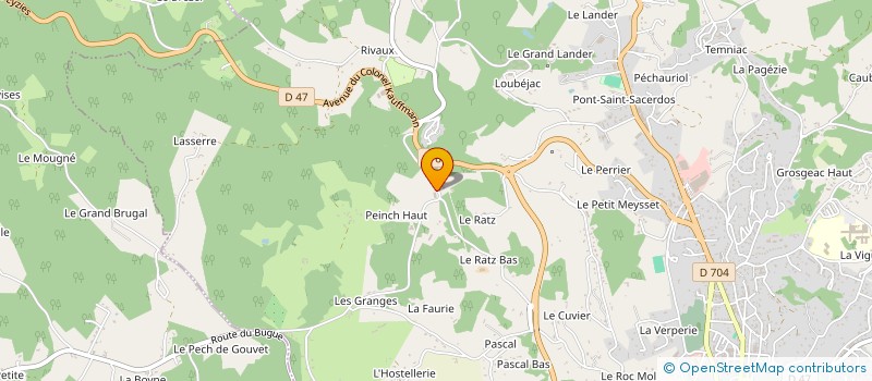 localisation de l'entreprise MONSIEUR JEAN-FRANCOIS FARGETOU  SAINT-ANDRE-D'ALLAS