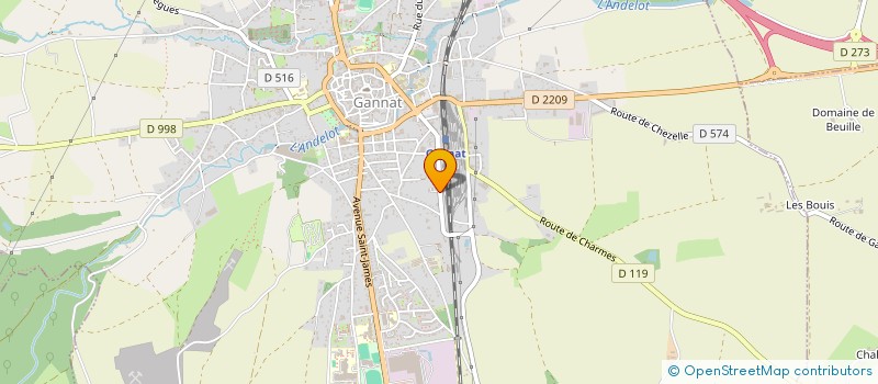 localisation de l'entreprise MONSIEUR JEAN-FRANCOIS FAURE  GANNAT