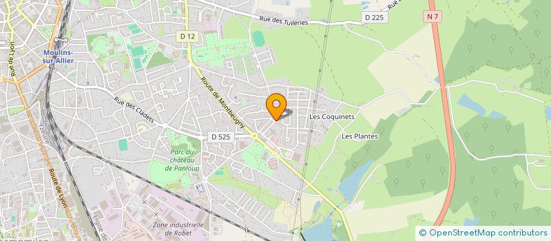 localisation de l'entreprise MONSIEUR JEAN FRANCOIS FERREIRA  MOULINS