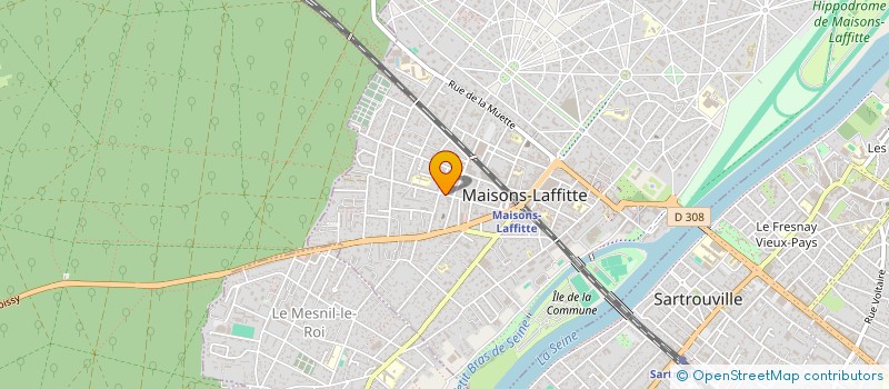 localisation de l'entreprise MONSIEUR JEAN-FRANCOIS FINOT  MAISONS-LAFFITTE