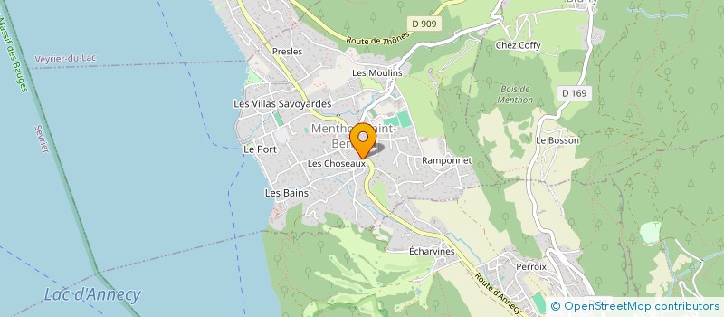 localisation de l'entreprise MONSIEUR JEAN FRANCOIS FONTAINE  MENTHON-SAINT-BERNARD