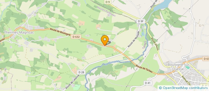 localisation de l'entreprise MONSIEUR JEAN-FRANCOIS FOURCADE  LALANNE