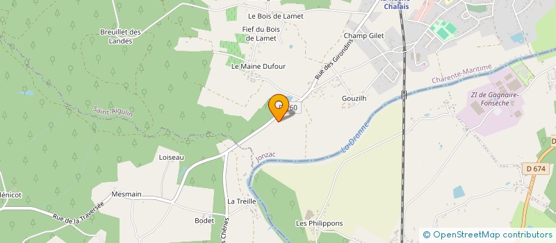 localisation de l'entreprise MONSIEUR JEAN-FRANCOIS FRANCOUT  SAINT-AIGULIN