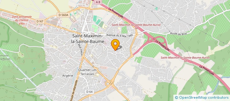 localisation de l'entreprise MONSIEUR JEAN-FRANCOIS FRAUDEAU à SAINT-MAXIMIN-LA-SAINTE-BAUME