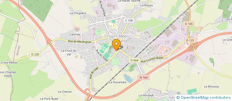 localisation de l'entreprise MONSIEUR JEAN FRANCOIS FRIGON à SAINT-MEEN-LE-GRAND