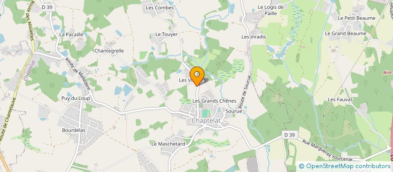 localisation de l'entreprise MONSIEUR JEAN-FRANCOIS FROIDEFOND à CHAPTELAT