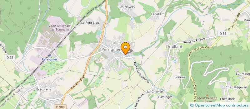 localisation de l'entreprise MONSIEUR JEAN-FRANCOIS FROSSARD  PERRIGNIER