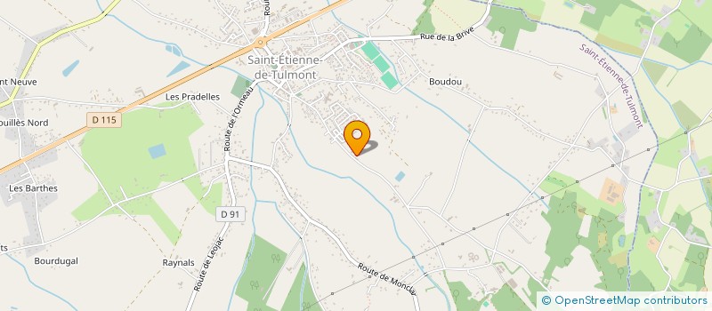 localisation de l'entreprise MONSIEUR JEAN-FRANCOIS GABEN  SAINT-ETIENNE-DE-TULMONT