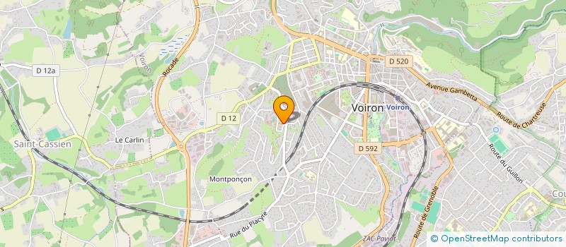 localisation de l'entreprise MONSIEUR JEAN-FRANCOIS GALLICE à VOIRON