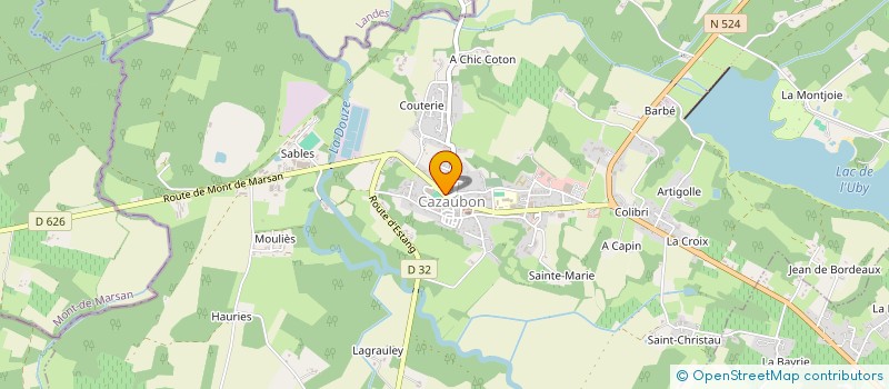 localisation de l'entreprise MONSIEUR JEAN-FRANCOIS GARCIA  CAZAUBON