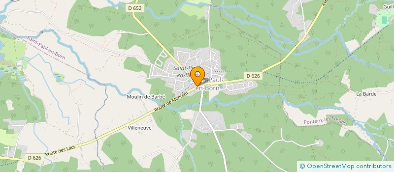 localisation de l'entreprise MONSIEUR JEAN FRANCOIS GASTON  SAINT-PAUL-EN-BORN