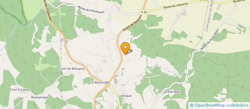 localisation de l'entreprise MONSIEUR JEAN FRANCOIS GAUDOU  BRANTOME EN PERIGORD