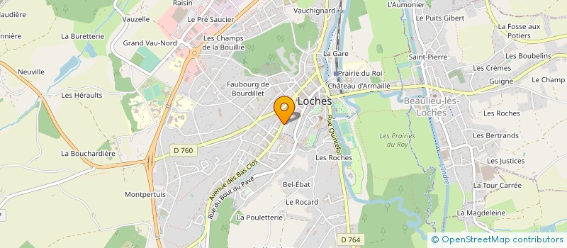 localisation de l'entreprise MONSIEUR JEAN-FRANCOIS GAUDUCHEAU  LOCHES