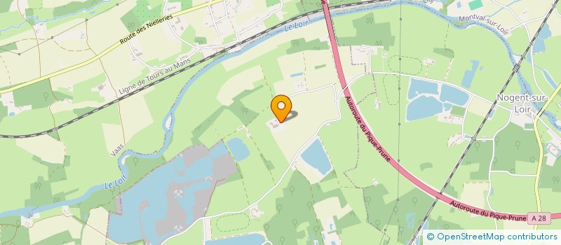 localisation de l'entreprise MONSIEUR JEAN-FRANCOIS GAUTIER  LA BRUERE SUR LOIR