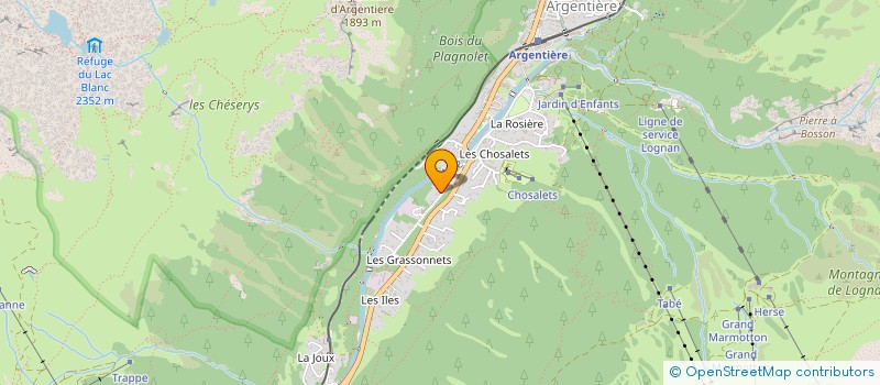 localisation de l'entreprise MONSIEUR JEAN-FRANCOIS GELATI  CHAMONIX-MONT-BLANC