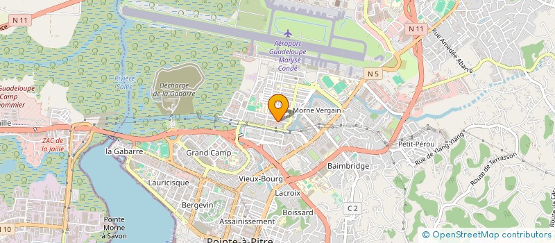 localisation de l'entreprise MONSIEUR JEAN-FRANCOIS GERENIUS  LES ABYMES