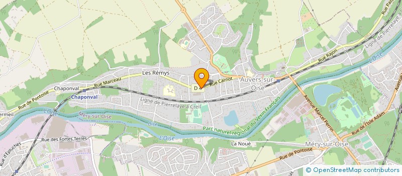 localisation de l'entreprise MONSIEUR JEAN-FRANCOIS GIBIER  AUVERS-SUR-OISE