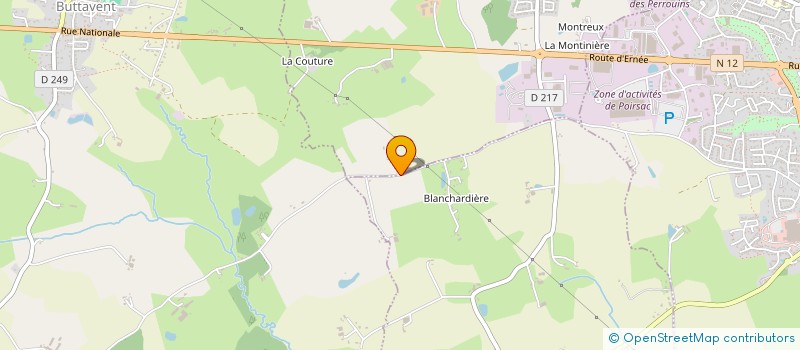 localisation de l'entreprise MONSIEUR JEAN FRANCOIS GIBON  PARIGNE-SUR-BRAYE