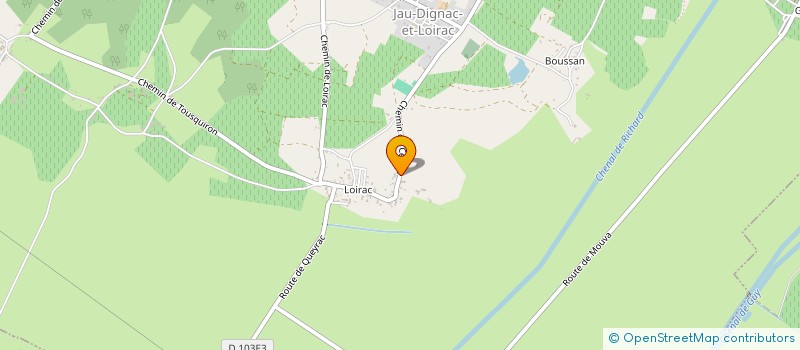 localisation de l'entreprise MONSIEUR JEAN-FRANCOIS GILLET  JAU-DIGNAC-ET-LOIRAC