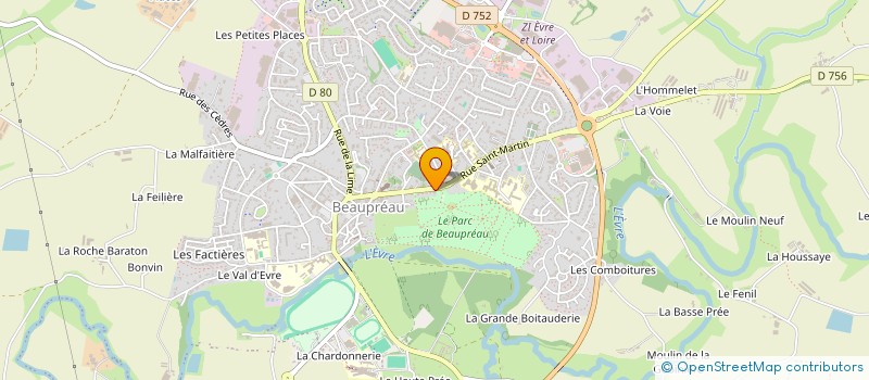 localisation de l'entreprise MONSIEUR JEAN-FRANCOIS GIRARD  BEAUPREAU-EN-MAUGES