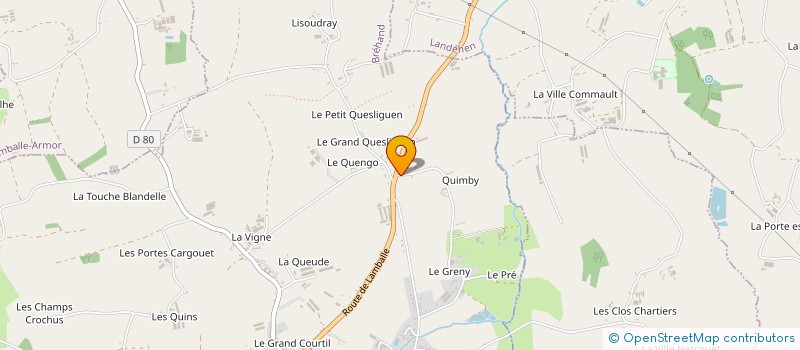 localisation de l'entreprise MONSIEUR JEAN-FRANCOIS GLATRE  BREHAND