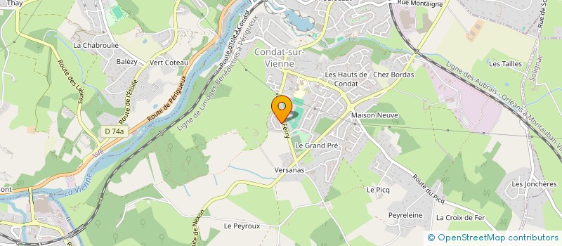 localisation de l'entreprise MONSIEUR JEAN-FRANCOIS GOBEAU  CONDAT-SUR-VIENNE