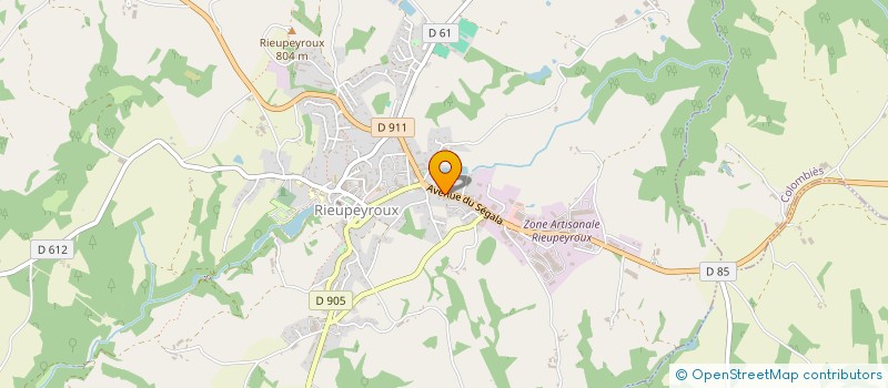 localisation de l'entreprise MONSIEUR JEAN-FRANCOIS GRAFFAND  RIEUPEYROUX