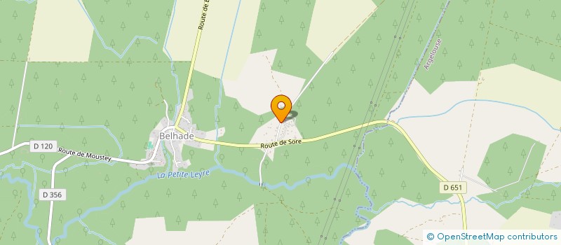 localisation de l'entreprise MONSIEUR JEAN FRANCOIS GREGOIRE  BELHADE