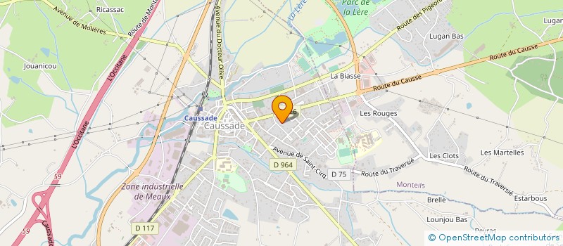 localisation de l'entreprise MONSIEUR JEAN-FRANCOIS GRELIER  CAUSSADE