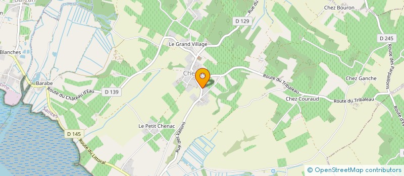 localisation de l'entreprise MONSIEUR JEAN-FRANCOIS GUERIN  CHENAC-SAINT-SEURIN-D'UZET