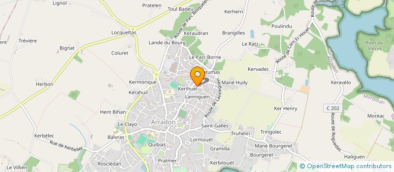 localisation de l'entreprise MONSIEUR JEAN-FRANCOIS GUIDOIN  ARRADON