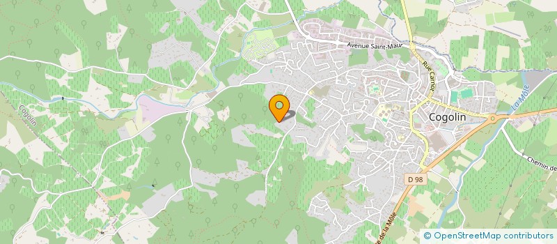 localisation de l'entreprise MONSIEUR JEAN-FRANCOIS GUILLOT  COGOLIN