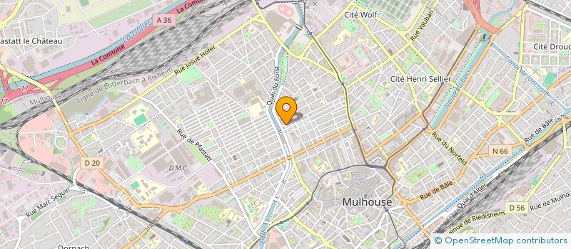 localisation de l'entreprise MONSIEUR JEAN FRANCOIS HENRY  MULHOUSE
