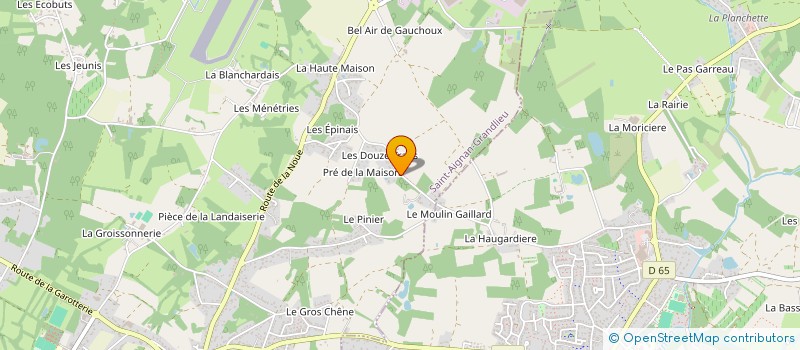 localisation de l'entreprise MONSIEUR JEAN-FRANCOIS HERAUD à SAINT-AIGNAN-GRANDLIEU