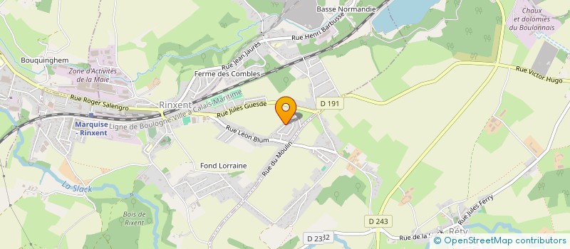 localisation de l'entreprise MONSIEUR JEAN-FRANCOIS HERBEZ  RINXENT