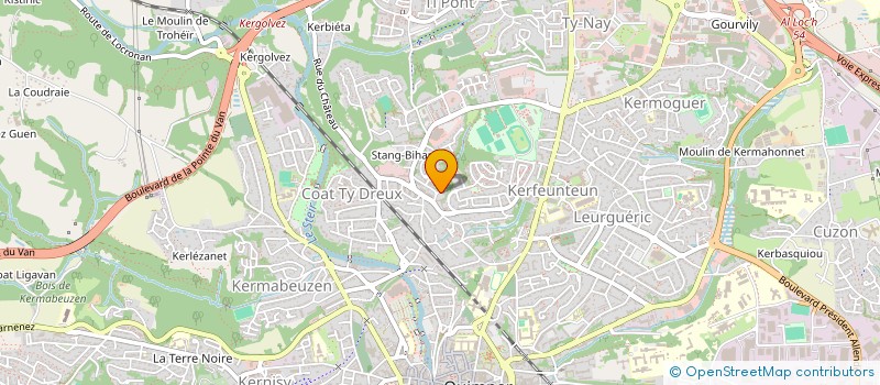 localisation de l'entreprise MONSIEUR JEAN-FRANCOIS HERVOUET à QUIMPER