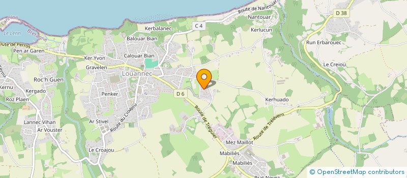 localisation de l'entreprise MONSIEUR JEAN-FRANCOIS HOLLARD  LOUANNEC