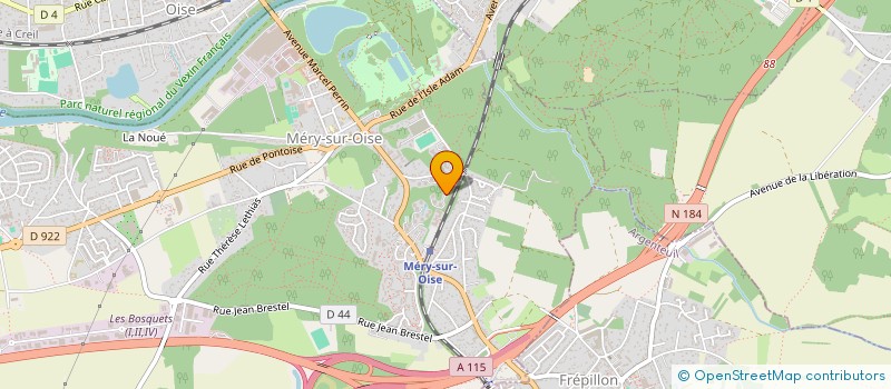 localisation de l'entreprise MONSIEUR JEAN-FRANCOIS HYVERT  MERY-SUR-OISE